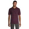 Men's Lands' End Comfort-First Mesh Polo Shirt -Outdoor Clothing Sales 5919026 Rich Burgundy Stripe