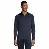 Big & Tall Lands' End Expedition Half-Zip Baselayer Top -Outdoor Clothing Sales 5919360 Light Navy