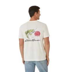 Men's Eddie Bauer Graphic Tee -Outdoor Clothing Sales 5923755 Ivory Fish