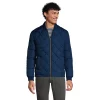 Big & Tall Lands' End Insulated Quilted Primaloft ThermoPlume Bomber Jacket -Outdoor Clothing Sales 5925329 Deep Sea Navy