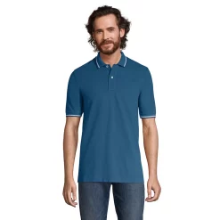 Men's Lands' End Comfort-First Mesh Polo Shirt -Outdoor Clothing Sales 5925507 Evening Blue