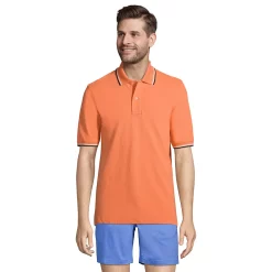Men's Lands' End Comfort-First Mesh Polo Shirt -Outdoor Clothing Sales 5925507 Papaya Orange