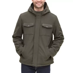 Men's Dockers Hooded Softshell Sherpa Lined Jacket -Outdoor Clothing Sales 5926042 ALT2