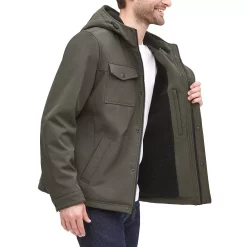 Men's Dockers Hooded Softshell Sherpa Lined Jacket -Outdoor Clothing Sales 5926042 ALT3