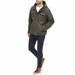 Men's Dockers Hooded Softshell Sherpa Lined Jacket -Outdoor Clothing Sales 5926042 ALT4