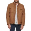 Men's Dockers Two Pocket Military Jacket -Outdoor Clothing Sales 5926044 Saddle