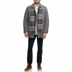 Men's Dockers Wool Blend Coat with Scarf -Outdoor Clothing Sales 5926045 ALT4