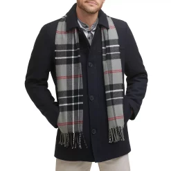 Men's Dockers Wool Blend Coat with Scarf -Outdoor Clothing Sales 5926045 Navy