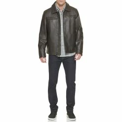 Men's Dockers Faux Leather Jacket -Outdoor Clothing Sales 5926046 ALT5