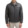 Men's Dockers Faux Leather Jacket 2 Men's Dockers Faux Leather Jacket -Outdoor Clothing Sales 5926046 Gray
