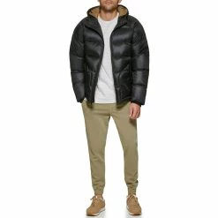 Men's Dockers Hooded Puffer Jacket 21 Men's Dockers Hooded Puffer Jacket -Outdoor Clothing Sales 5926050 ALT6