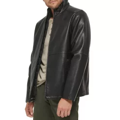 Men's Dockers Faux Leather Jacket with Quilted Bib -Outdoor Clothing Sales 5926055 ALT3