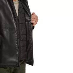 Men's Dockers Faux Leather Jacket with Quilted Bib -Outdoor Clothing Sales 5926055 ALT4