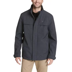 Men's Dockers Softshell Jacket with Quilted Bib -Outdoor Clothing Sales 5926056 Midnight Heather