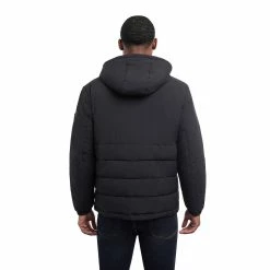 Men's London Fog Flex Stretch Hooded Puffer Coat -Outdoor Clothing Sales 5935033 ALT