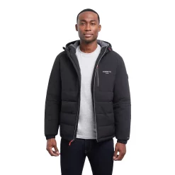 Men's London Fog Flex Stretch Hooded Puffer Coat -Outdoor Clothing Sales 5935033 ALT2