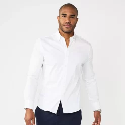 Men's Sonoma Goods For Life® Performance Button-Down Shirt -Outdoor Clothing Sales 5939429 White
