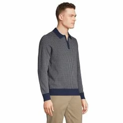 Big & Tall Lands' End Fine Gauge Supima Quarter-Zip Sweater 7 Big & Tall Lands' End Fine Gauge Supima Quarter-Zip Sweater -Outdoor Clothing Sales 5946541 ALT2
