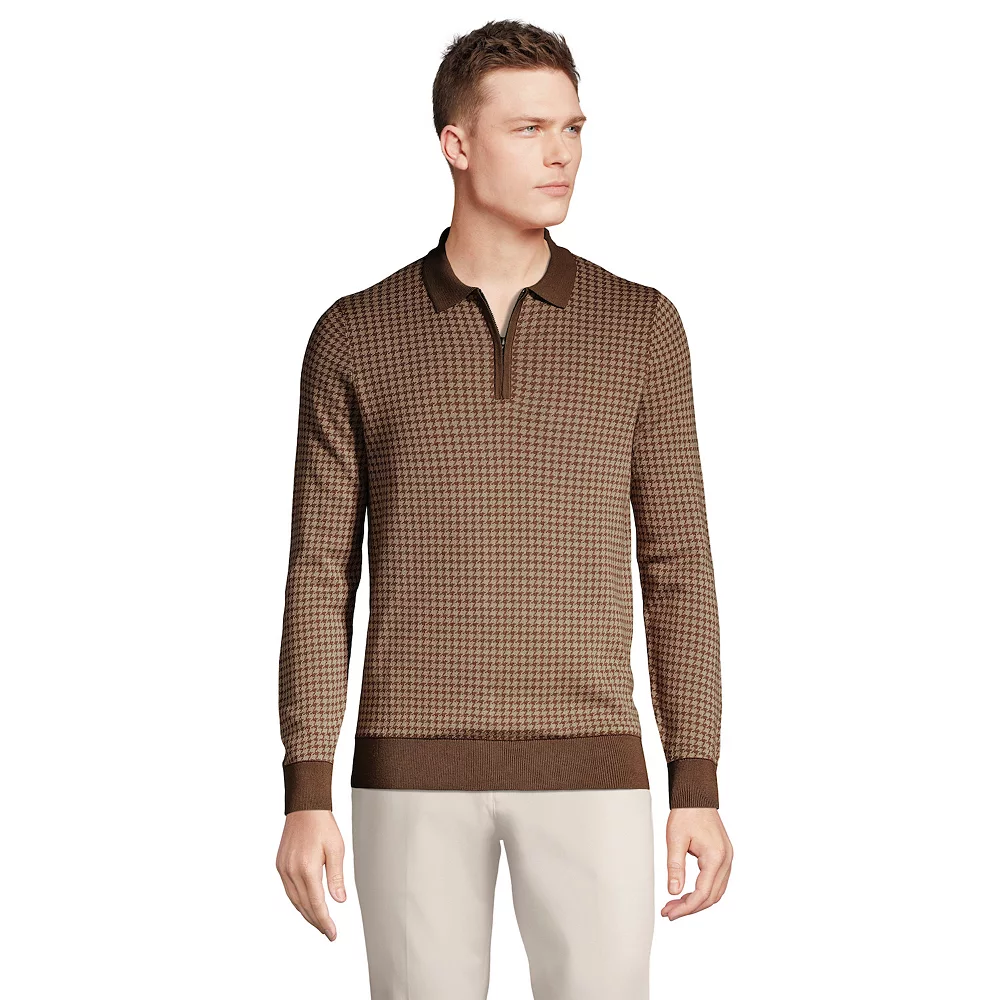 Big & Tall Lands' End Fine Gauge Supima Quarter-Zip Sweater 3 Big & Tall Lands' End Fine Gauge Supima Quarter-Zip Sweater