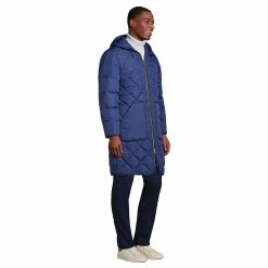 Big & Tall Lands' End Insulated Quilted Primaloft ThermoPlume Coat -Outdoor Clothing Sales 5947050 ALT2