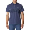 Men's Columbia Thistletown Hills™ Striped Polo -Outdoor Clothing Sales 5954459 Dark Mountain Heather