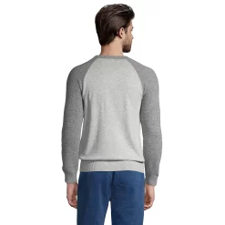 Men's Lands' End Cashmere Mixed Stitch Sweater -Outdoor Clothing Sales 5960469 ALT