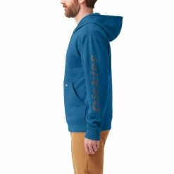 Men's Dickies Water Repellent Logo-Sleeve Hoodie 19 Men's Dickies Water Repellent Logo-Sleeve Hoodie -Outdoor Clothing Sales 5977103 ALT2