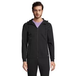 Men's Lands' End Performance Full-Zip Hoodie -Outdoor Clothing Sales 5978064 Black