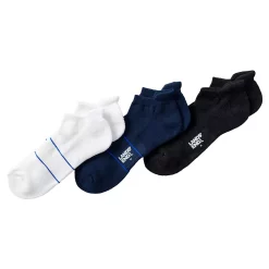 Men's Lands' End 3-Pack Performance Ankle Socks -Outdoor Clothing Sales 5978065 White Black Navy Pk