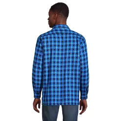 Men's Lands' End Flannel Sherpa-Lined Shirt Jacket 9 Men's Lands' End Flannel Sherpa-Lined Shirt Jacket -Outdoor Clothing Sales 5989754 ALT