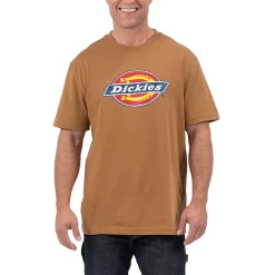 Big & Tall Dickies Tri-Color Logo Graphic Tee -Outdoor Clothing Sales 5997471 Brown Duck