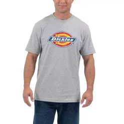 Big & Tall Dickies Tri-Color Logo Graphic Tee -Outdoor Clothing Sales 5997471 Heather Gray