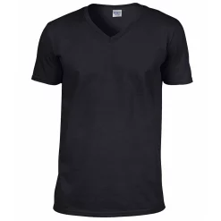 Mens Soft Style V-Neck Short Sleeve T-Shirt -Outdoor Clothing Sales 6030788 Black