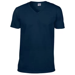 Mens Soft Style V-Neck Short Sleeve T-Shirt -Outdoor Clothing Sales 6030788 Navy