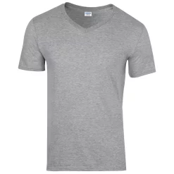 Mens Soft Style V-Neck Short Sleeve T-Shirt -Outdoor Clothing Sales 6030788 Sport Grey