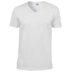 Mens Soft Style V-Neck Short Sleeve T-Shirt -Outdoor Clothing Sales 6030788 White