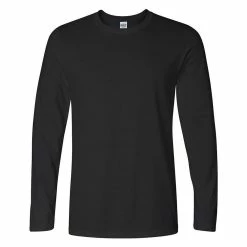 Mens Soft Style Long Sleeve T-Shirt -Outdoor Clothing Sales 6030837 Black