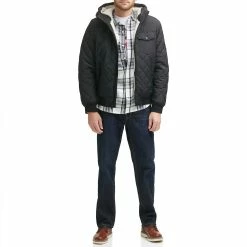 Men's Levi's® Quilted Sherpa-Lined Bomber Jacket -Outdoor Clothing Sales 6033027 ALT5