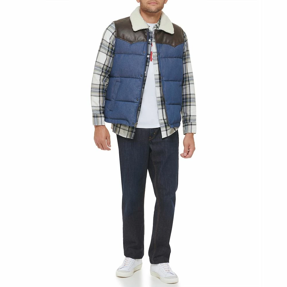 Men's Levi's® Out West Mixed Media Vest 7 Men's Levi's® Out West Mixed Media Vest - Image 5