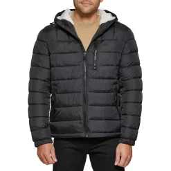 Men's Levi's® Hooded Puffer Jacket -Outdoor Clothing Sales 6033055 Black