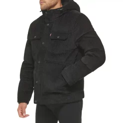 Men's Levi's® Quilted Corduroy Sherpa-Lined Puffer Jacket -Outdoor Clothing Sales 6033058 ALT