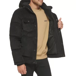 Men's Levi's® Quilted Corduroy Sherpa-Lined Puffer Jacket -Outdoor Clothing Sales 6033058 ALT2