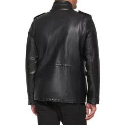 Men's Levi's® Faux-Leather Sherpa-Lined Military Bomber Jacket -Outdoor Clothing Sales 6033061 ALT3