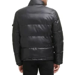 Men's Levi's® Faux-Leather Fashion Puffer Jacket -Outdoor Clothing Sales 6033062 ALT3