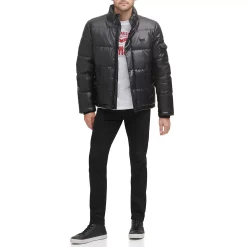 Men's Levi's® Faux-Leather Fashion Puffer Jacket -Outdoor Clothing Sales 6033062 ALT5