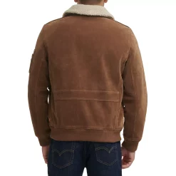 Men's Levi's® Faux Suede Aviator Bomber Jacket -Outdoor Clothing Sales 6033066 ALT2