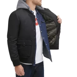 Men's Levi's® Hooded Utility Bomber Jacket -Outdoor Clothing Sales 6033069 ALT2