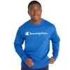 Men's Champion® Powerblend Fleece Sweatshirt -Outdoor Clothing Sales 6075190 Bright Royal