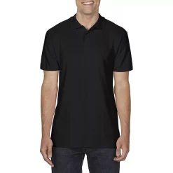 Softstyle Mens Short Sleeve Double Pique Polo Shirt -Outdoor Clothing Sales 6102768 ALT