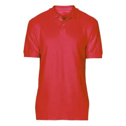 Softstyle Mens Short Sleeve Double Pique Polo Shirt -Outdoor Clothing Sales 6102768 Red